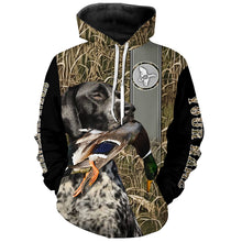 Load image into Gallery viewer, German Shorthaired Pointer Duck Hunting black roan GSP Dog shirt, duck hunting hoodie, hunting Gifts FSD3350