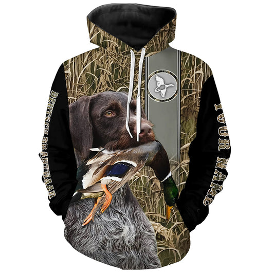 Deutsch Drahthaar Duck hunting waterfowl camo Shirts, duck hunting hoodie, Duck hunting Gifts FSD3352