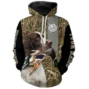 Duck hunting English Springer spaniel custom camo Shirts, duck hunting hoodie, Duck hunting Gifts FSD3353