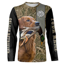 Load image into Gallery viewer, Golden Retriever Duck hunting custom camo Shirts, duck hunting hoodie, Duck hunting Gifts FSD3354