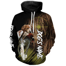 Load image into Gallery viewer, Brittany Custom Name Hunting Dog Shirts for Hunter, Gifts for Hunters FSD4572