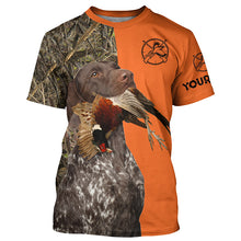 Load image into Gallery viewer, Pheasant hunting with liver roan gsp German Shorthaired Pointer Customize Name full printing Shirts FSD3762