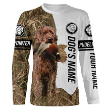 Load image into Gallery viewer, Pheasant Hunting with Pudelpointer Dog Custom Name Camo Full Printing Shirts, Hunting dog bird Hunter - FSD2771