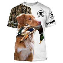 Load image into Gallery viewer, Duck Hunting with Toller (Nova Scotia Duck Tolling Retriever) Dog Custom Name 3D All over print Shirt FSD3655