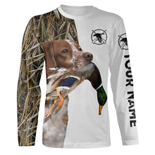 Load image into Gallery viewer, Duck Hunting With Dog Brittany Spaniel Customize Name Shirts, Personalized Gifts - FSD2785