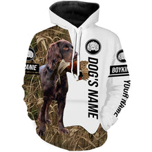 Load image into Gallery viewer, Pheasant Hunting with Boykin Spaniel Custom Name Camo Full Printing Shirts, Bird dog hunting gifts FSD3783