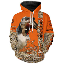 Load image into Gallery viewer, Llewellin English Setter Dog Pheasant Hunting Blaze Orange Hunting Shirts, Pheasant Hunting Clothing FSD4171