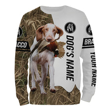 Load image into Gallery viewer, Pheasant Hunting with Bracco dog Custom Name Camo Full Printing Shirts, Bird Hunting Gifts FSD3565