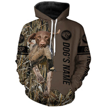 Load image into Gallery viewer, German Shorthaired Pointer Hunting dog customized Name Shirt, camo and brown color FSD4669