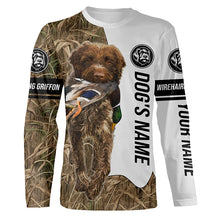 Load image into Gallery viewer, Duck Hunting Dog Wirehaired pointing griffon Customize Name Camo 3D All Over Printed Shirts FSD3440