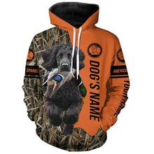 Load image into Gallery viewer, American Water Spaniels Hunting Dog Customized Name Camo Shirts for Hunters FSD4604