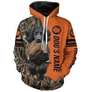 American Water Spaniels Hunting Dog Customized Name Camo Shirts for Hunters FSD4604