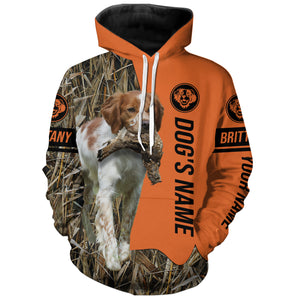 Brittany Hunting Dog Customized Name Shirts for Hunters, Hunting Gifts FSD4077