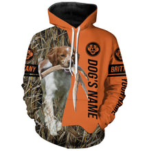 Load image into Gallery viewer, Brittany Hunting Dog Customized Name Shirts for Hunters, Hunting Gifts FSD4077