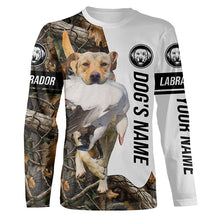 Load image into Gallery viewer, Snow Goose Hunting Dog Yellow Labs customize name Camo Full Printing Shirts, Best Hunting Gifts FSD3447