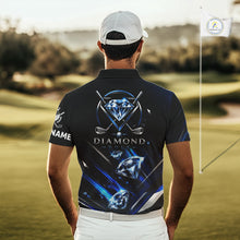 Load image into Gallery viewer, Funny Men’s Diamond Golf Polo Shirt –  Performance Golf Shirt, Golf Top NHT878