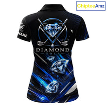 Load image into Gallery viewer, Funny Womens Diamond Golf Polo Shirt –  Performance Golf Shirt, Golf Top NHT878