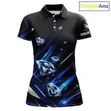 Load image into Gallery viewer, Funny Womens Diamond Golf Polo Shirt –  Performance Golf Shirt, Golf Top NHT878