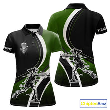 Load image into Gallery viewer, Green Womens Disc Golf Polo Shirt Customized Disc Golf Shirts For Women Disc Golfing Gifts NHT895
