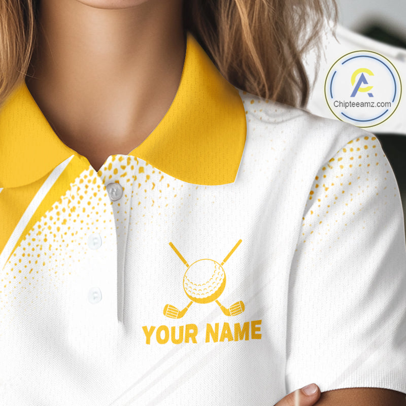 Funny Duck Swing Womens Golf Polo Shirt, Cute Duck Print Shirt, Sporty Animal Golf Gift NHT1220