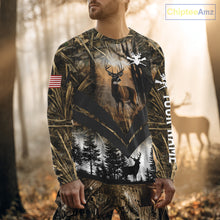 Load image into Gallery viewer, Deer Hunting Shirt US Flag 3D All Over Print, Custom Name Personalized Gift NHT298