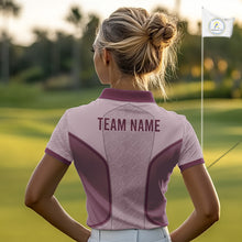 Load image into Gallery viewer, Womens Custom Name Golf Polo Shirt, Golf Team Shirt For Mom, Mother's Day Golf Gift NHT747