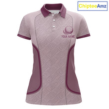 Load image into Gallery viewer, Womens Custom Name Golf Polo Shirt, Golf Team Shirt For Mom, Mother's Day Golf Gift NHT747
