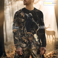 Load image into Gallery viewer, Deer Hunting Grim Reaper Camouflage Shirts for Deer Hunters, Hunting Hoodie For Men NHT358