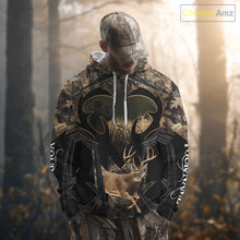 Load image into Gallery viewer, Deer Hunting Shirt 3D All-Over Print Deer with Camo Forest, Gift for Deer Hunters Men NHT360
