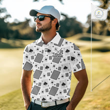 Load image into Gallery viewer, Personalized Poker Mens Golf Polo Shirt Funny Golf Top For Team, Golfer Gift For Men NHT754