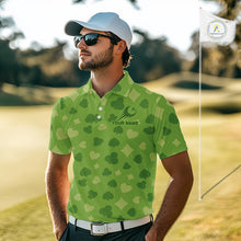 Load image into Gallery viewer, Personalized Poker Green Mens Golf Polo Shirt, Funny Golf Top For Family Team Shirt NHT756