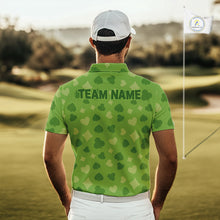 Load image into Gallery viewer, Personalized Poker Green Mens Golf Polo Shirt, Funny Golf Top For Family Team Shirt NHT756