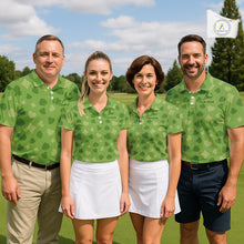 Load image into Gallery viewer, Personalized Poker Green Mens Golf Polo Shirt, Funny Golf Top For Family Team Shirt NHT756