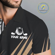 Load image into Gallery viewer, Personalized Raccoon Mens Golf Polo Shirt For Team, Brown Pattern Sport Golf Jersey NHT934