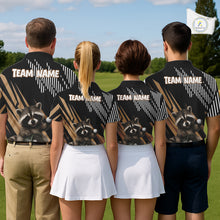 Load image into Gallery viewer, Personalized Raccoon Mens Golf Polo Shirt For Team, Brown Pattern Sport Golf Jersey NHT934