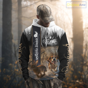 Beagle Rabbit Hunting 3D Camouflage Shirt – All Over Printed Design, Ideal Gift for Hunters NHT242