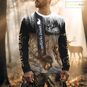Beagle Rabbit Hunting 3D Camouflage Shirt – All Over Printed Design, Ideal Gift for Hunters NHT242