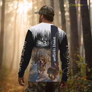 Beagle Rabbit Hunting 3D Camouflage Shirt – All Over Printed Design, Ideal Gift for Hunters NHT242