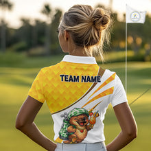 Load image into Gallery viewer, Funny Platypus Golf Polo Shirt For Womens, Golf Course Summer Outfit, Sporty Animal Golf Gift NHT573