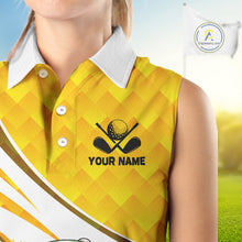 Load image into Gallery viewer, Funny Platypus Womens Sleeveless Golf Polo Shirt, Golf Course Summer Outfit, Sporty Animal Golf Gift NHT573