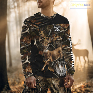 Forest Camo Deer Hunting Shirt, Deer Hunting With Full All Over 3D For Deer Hunters NHT247
