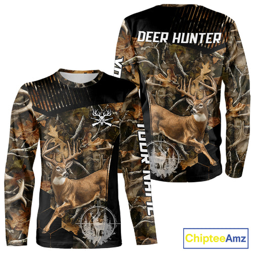 Forest Camo Deer Hunting Shirt, Deer Hunting With Full All Over 3D For Deer Hunters NHT247