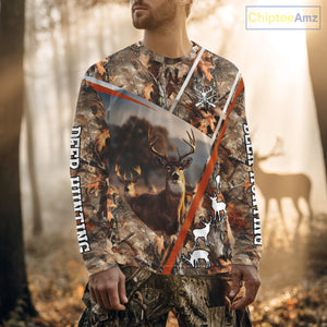 Custom Camo 3D Animal Deer Hunting Shirt Best Hunting Clothes For Season, Hunting Gift NHT255
