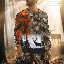 Load image into Gallery viewer, Deer Hunting Orange Camo Forest Custom Name 3D All Over Print Shirts Personalized NHT320