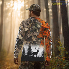 Load image into Gallery viewer, Deer Hunting Orange Camo Forest Custom Name 3D All Over Print Shirts Personalized NHT320