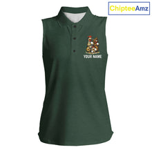 Load image into Gallery viewer, Funny Chicken Womens Sleeveless Golf Polo Shirt Custom Team Name Personalized Golfer Polo Funny Rooster Golf