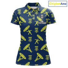 Load image into Gallery viewer, Personalized Disc Golf Polo Shirt Custom Name Gift Performance Polo For Womens