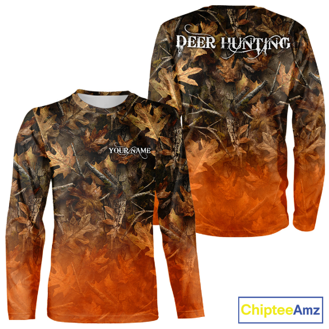 Fall Season Deer Hunting Shirt Custom Name Camo Clothes For Men Best Deer Hunting NHT81