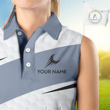 Load image into Gallery viewer, Funny Sleeveless Women Golf Polo Shirts Custom Cowboy Golf Ball Golf Outfits, Best Golf Gifts NHT860
