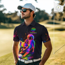 Load image into Gallery viewer, Personalized Chihuahua Playing Golf Button Down Shirt - Custom Dog Lover Team Jersey